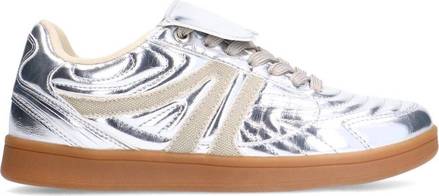 Sacha Dames Zilveren metallic sneakers