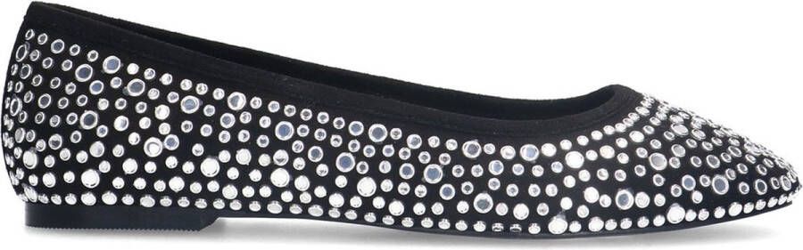 Sacha Dames Zwarte ballerina's met studs