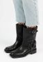 Sacha Dames Zwarte buckle biker enkelboots - Thumbnail 2