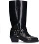 Sacha Dames Zwarte leren biker boots - Thumbnail 2