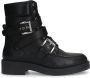 Sacha Dames Zwarte leren biker boots - Thumbnail 2