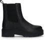 Sacha Dames Zwarte leren chelsea boots - Thumbnail 2