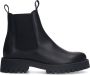 Sacha Dames Zwarte leren chunky chelsea boots - Thumbnail 2