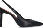 Sacha Dames PRE-ORDER Zwarte leren slingback pumps - Thumbnail 2