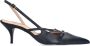 Sacha Dames Zwarte leren slingbacks met gespen - Thumbnail 2