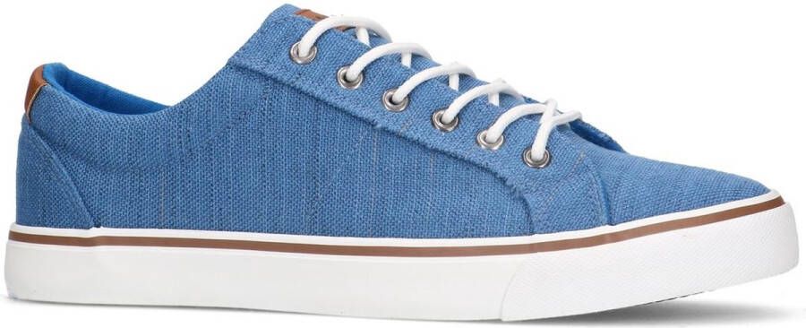 Sacha Heren Blauwe canvas veterschoenen