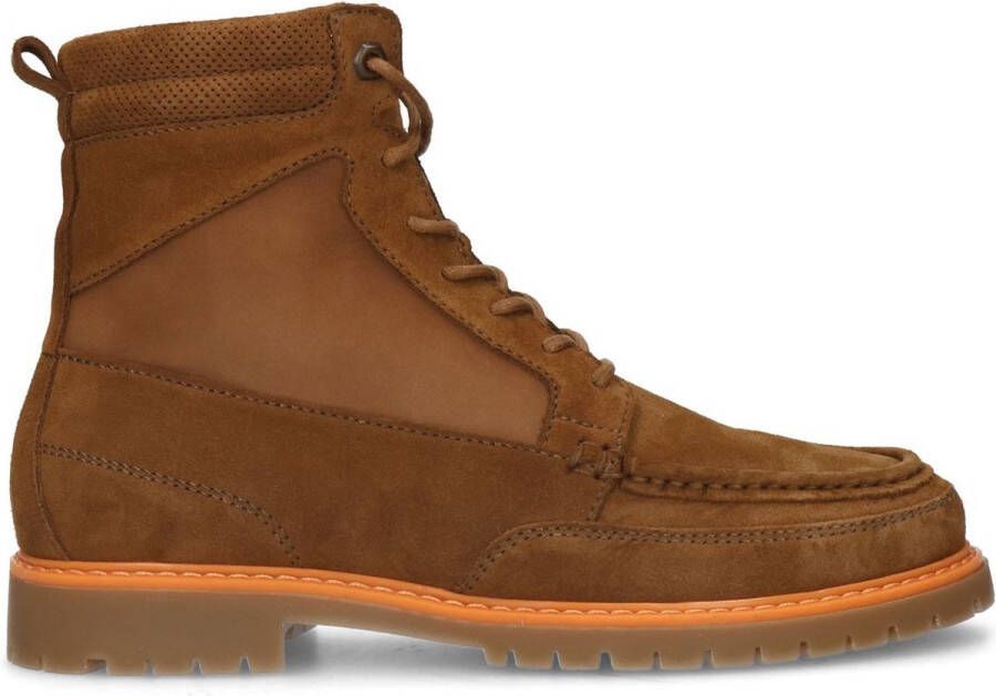 Sacha Heren Cognac suède veterboots - Foto 1