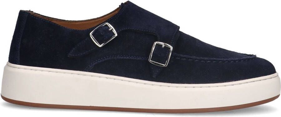 Sacha Heren Donkerblauwe suède monk sneakers