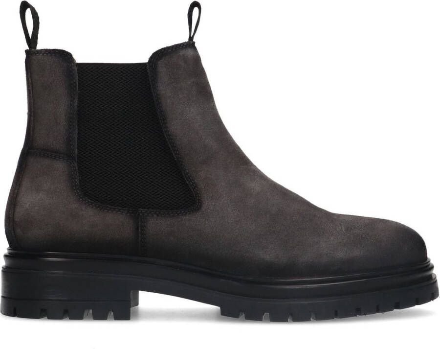 Sacha Heren Donkergrijze suède chelsea boots - Foto 1