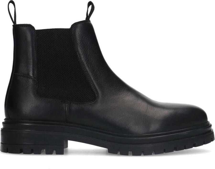 Sacha Heren Zwarte leren chelsea boots Schoenen