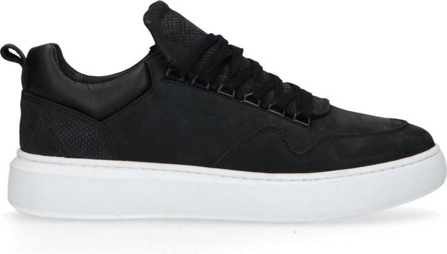 Sacha Heren Zwarte sneakers van nubuck