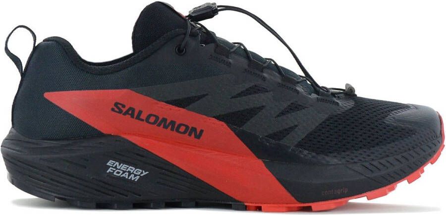 Salomon SENSE RIDE 5 Heren Trail-Running schoenen Hardloopschoenen Zwart