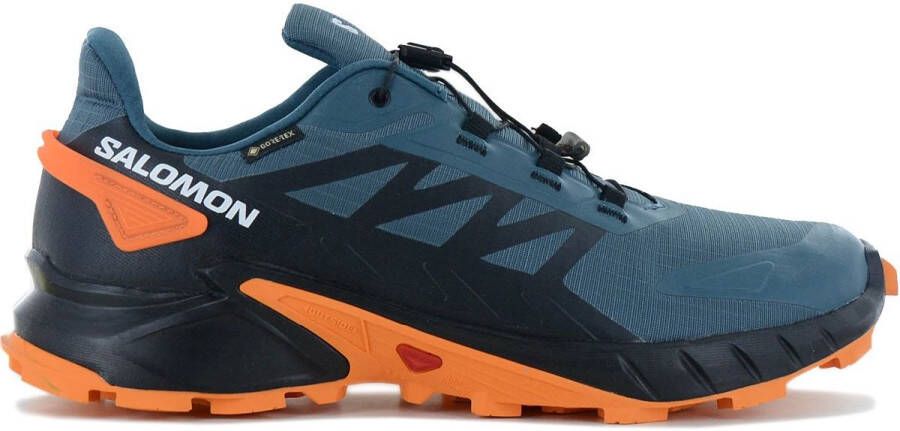 Salomon Supercross 4 GTX GORE-TEX Heren Trail-Running schoenen Hardloopschoenen Blauw