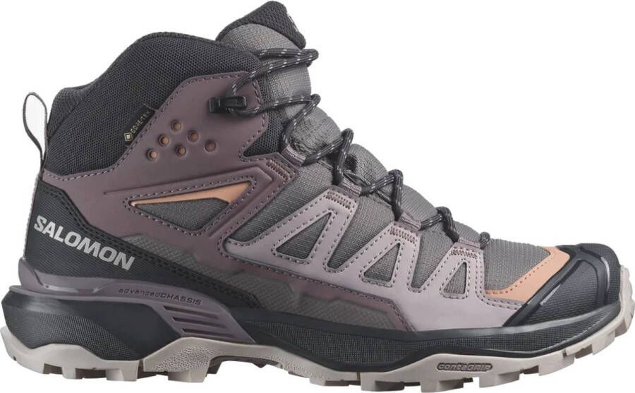 Salomon X Ultra 360 MID GTW wandelsneakers dames paars dessin