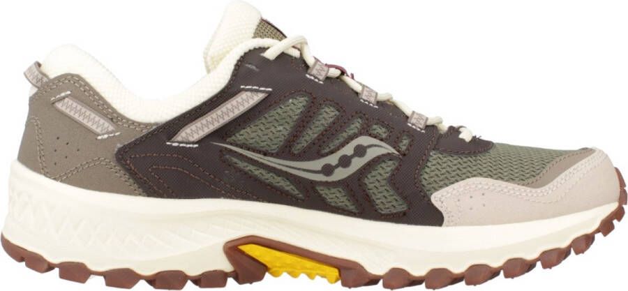 SAUCONY Lage Sneakers Heren Grid Peak M Maat: 44 Materiaal: Mesh Kleur: Groen