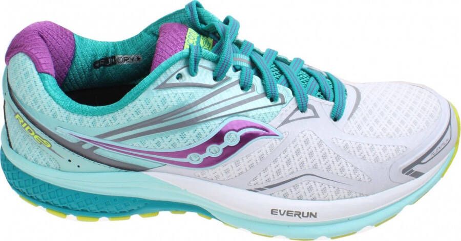 Saucony Hardloopschoen Ride 9 Dames Groen wit