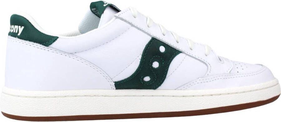 Saucony Wit-Groene Jazz Court Sneakers White Unisex