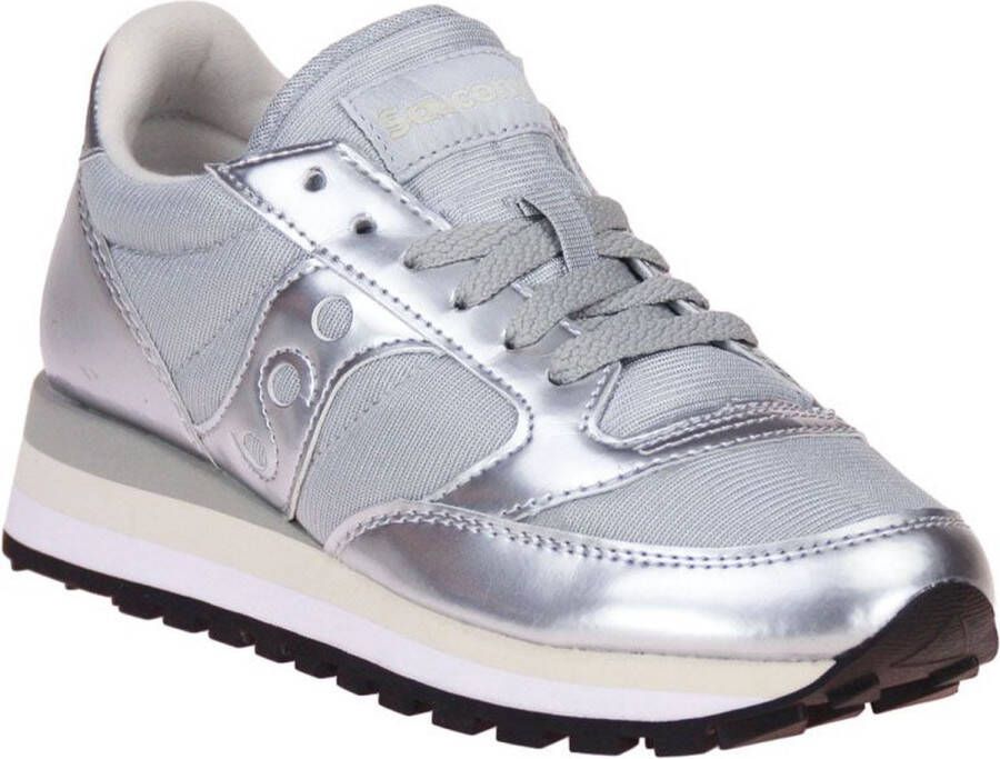 Saucony Sportieve Zilveren Sneakers met Rubberen Zool Gray Dames