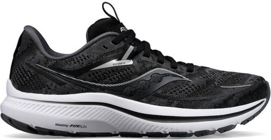 Saucony Omni 21 Heren Sportschoenen Hardlopen Weg zwart wit