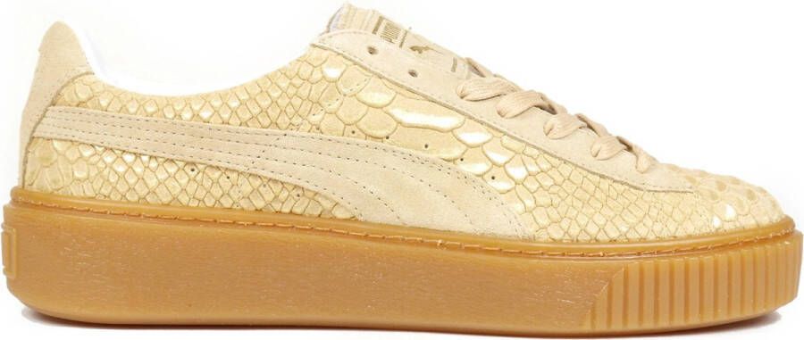 Saucony Platform Exotic Skin sneakers dames beige