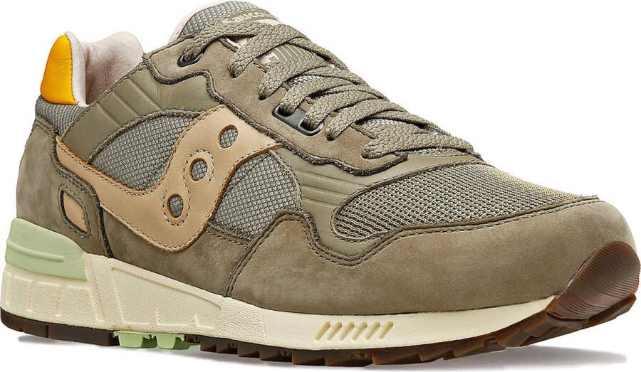 Saucony Shadow 5000 sneaker van leer met suède en mesh details