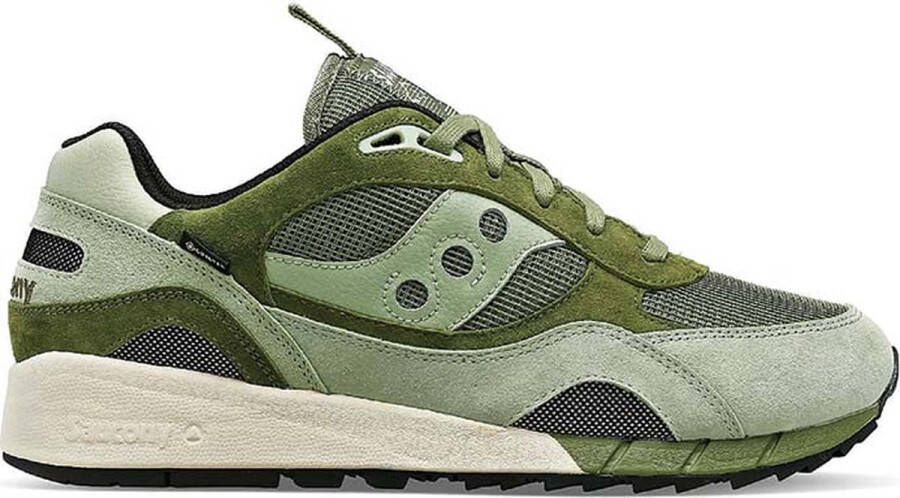 Saucony Shadow 6000 GTX Heren Sneakers Olijfgroen Khaki Waterdicht