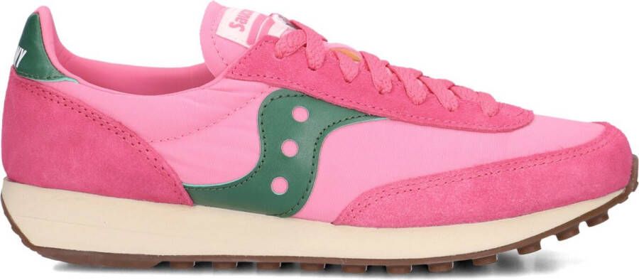 Saucony Trainer 80 Sneakers Suède Dames Roze