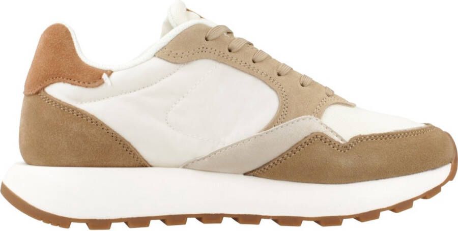 Scalpers Stijlvolle Sneakers voor Modieuze Vrouwen Beige Dames