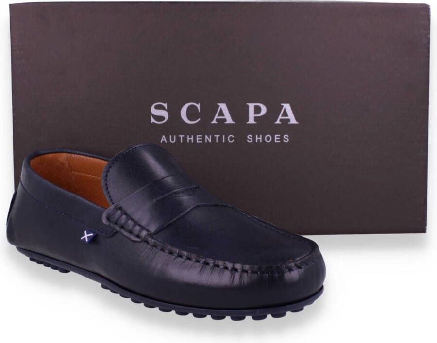 Scapa Heren Mocassin Blauw