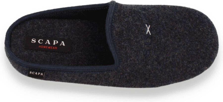 Scapa Heren Pantoffel Blauw