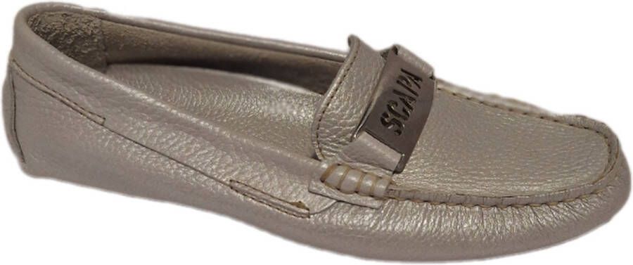 Scapa -LOAFER-SILVERGREY-LEDER