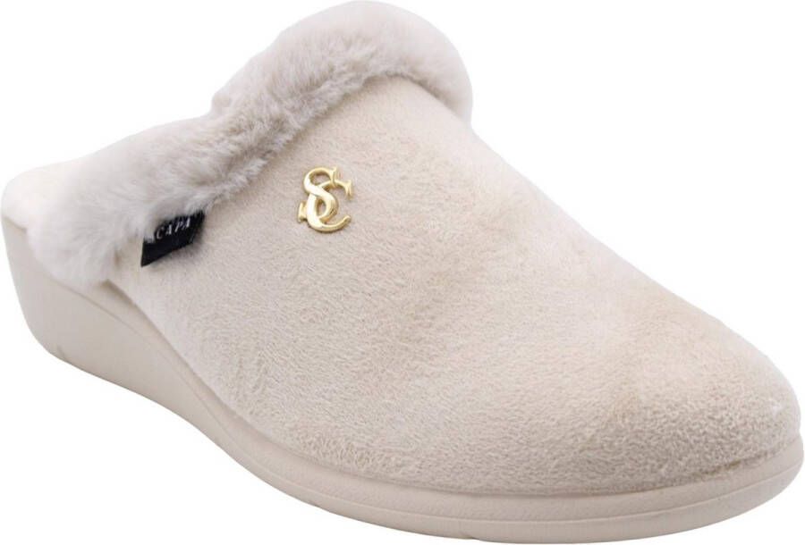 Scapa Comfortabele Slipper Silure Beige Dames