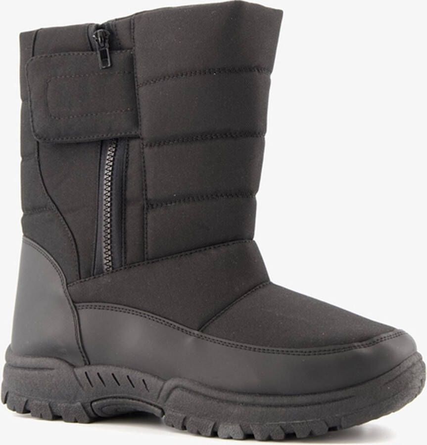 Scapino Gevoerde heren snowboots Zwart Moonboots