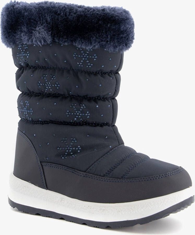 Scapino Gevoerde kinder snowboots Blauw Moonboots