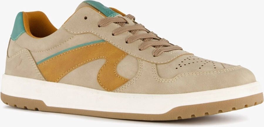 Scapino Heren sneakers beige groen Uitneembare zool