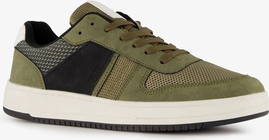 Safety jogger heren sneakers groen zwart Uitneembare zool