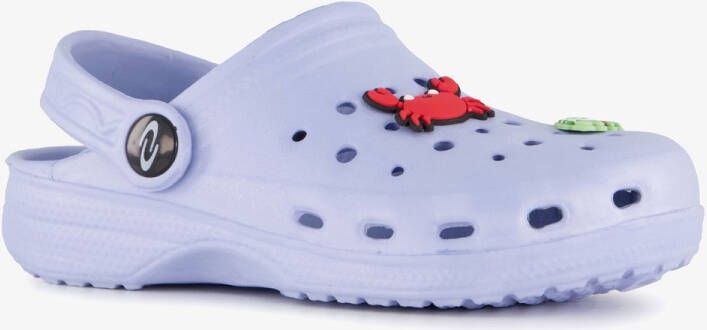 Scapino Kinder klompen pastelblauw met zeedieren Clogs