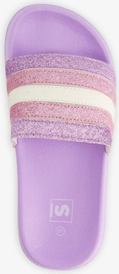 Scapino Meisjes badslippers met strepen lila