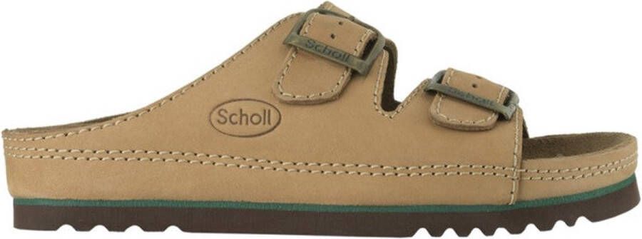 Scholl AIR BAG Nubuck lined Unisex Cuoio Unisex Mules Cuoio