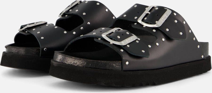 Scholl Beatriz Studs Sandalen zwart Leer Dames