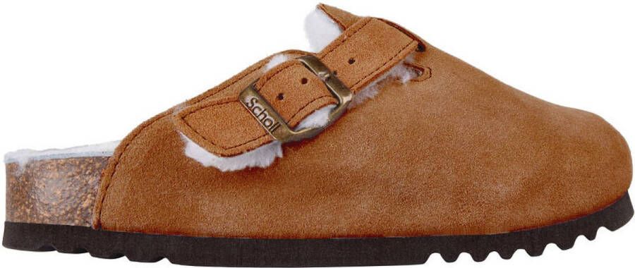 Scholl FAE Suede Bis Damesandalen Brown Dames