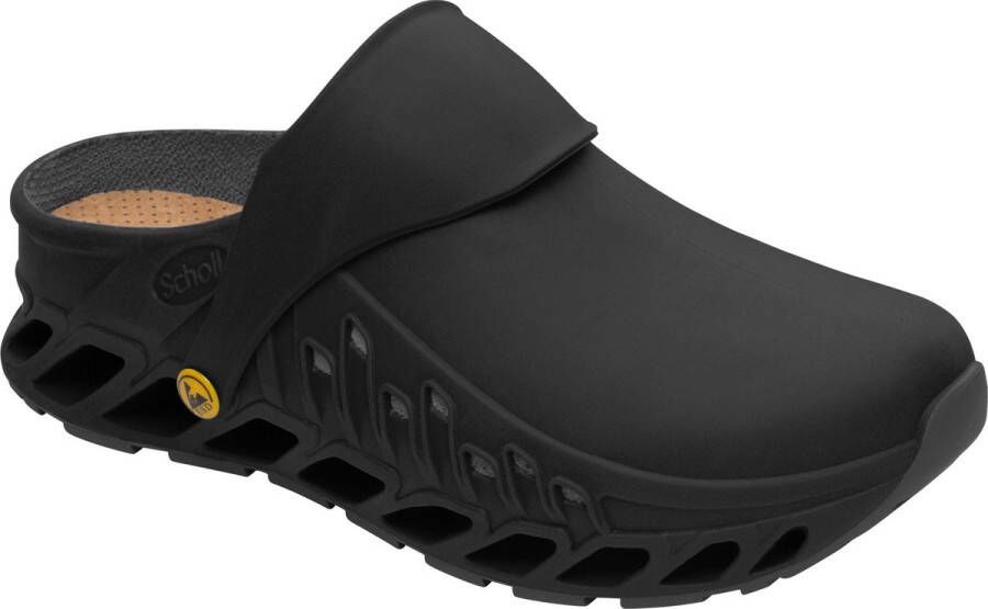 Scholl EVOFLEX Tpr -U BLACK Unisex Clogs BLACK