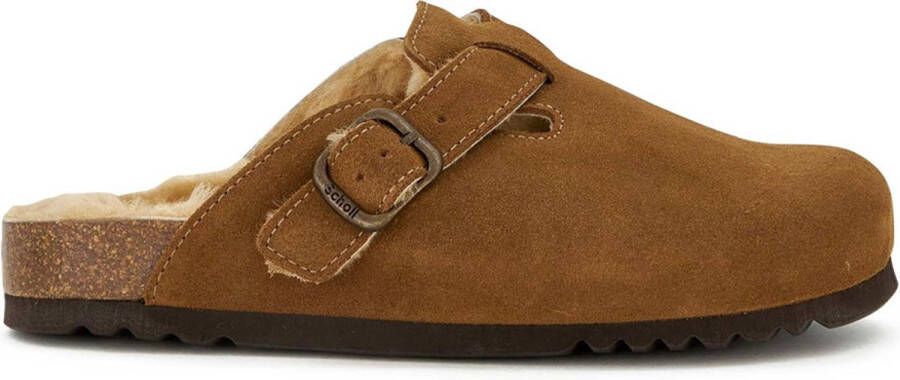 Scholl FAE NEW F Suede SA Dames Clogs Taupe