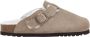 Scholl FAE NEW F Suede SA Womens Dark Beige FALSO Clogs Dark Beige - Thumbnail 11