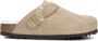 Scholl FAE NEW F Suede SA Womens Dark Beige FALSO Clogs Dark Beige - Thumbnail 3