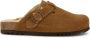 Scholl FAE NEW F Suede SA Womens Taupe FALSO Clogs Taupe - Thumbnail 6