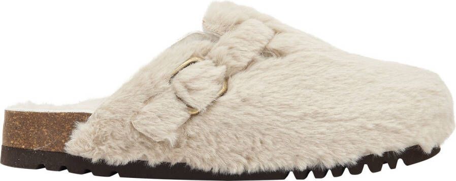 Scholl FAE NEW F Synthetic fur G Womens Off white FALSO Clogs Off white