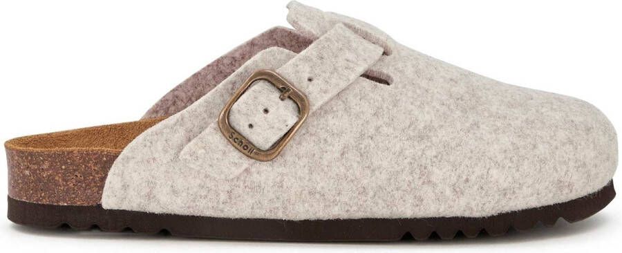 Scholl FAE NEW Felt Womens Beige FALSO Clogs Beige