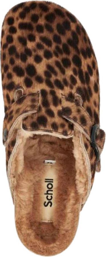 Scholl Footwear Bruin Pantoffels Bruin Fae New F Cowhlea