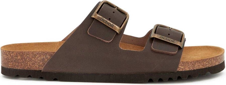 Scholl JULIEN NEW Lea Heren Muiltjes Coffee